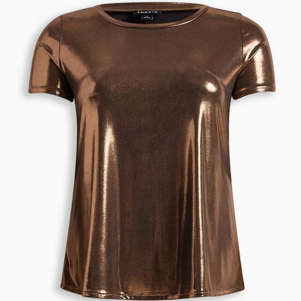 Liquid Shine Crew Neck Top